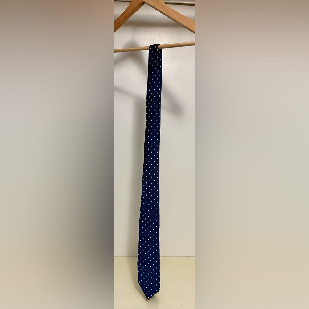 NWT JCrew Navy Blue Polka Dot Tie